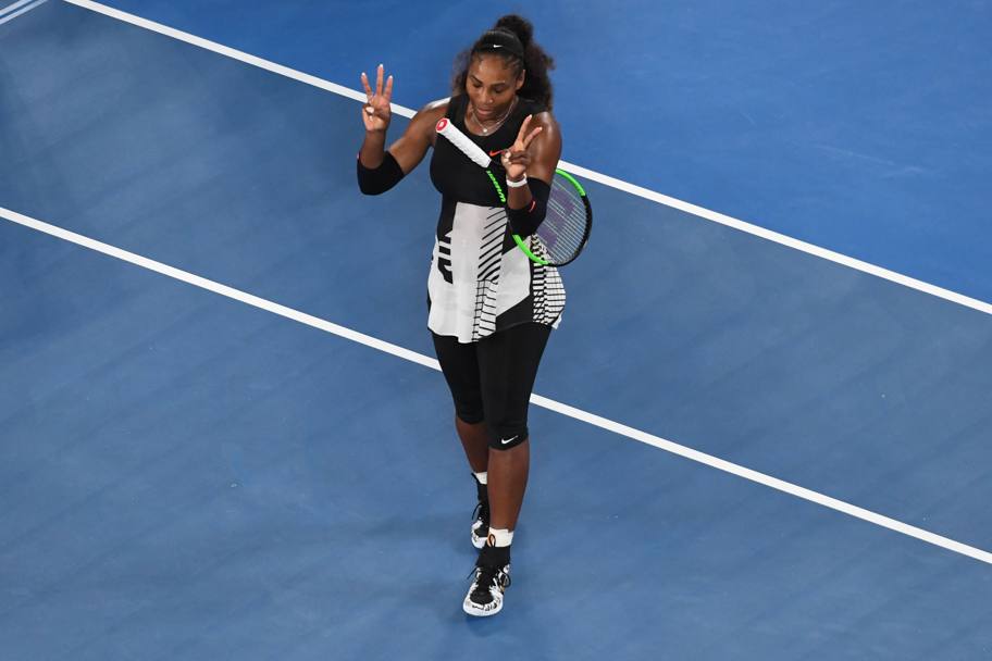 Ma è troppo tardi, Serena porta a casa set e partita: vince gli Australian Open col punteggio di 6-4 6-4 (Afp)